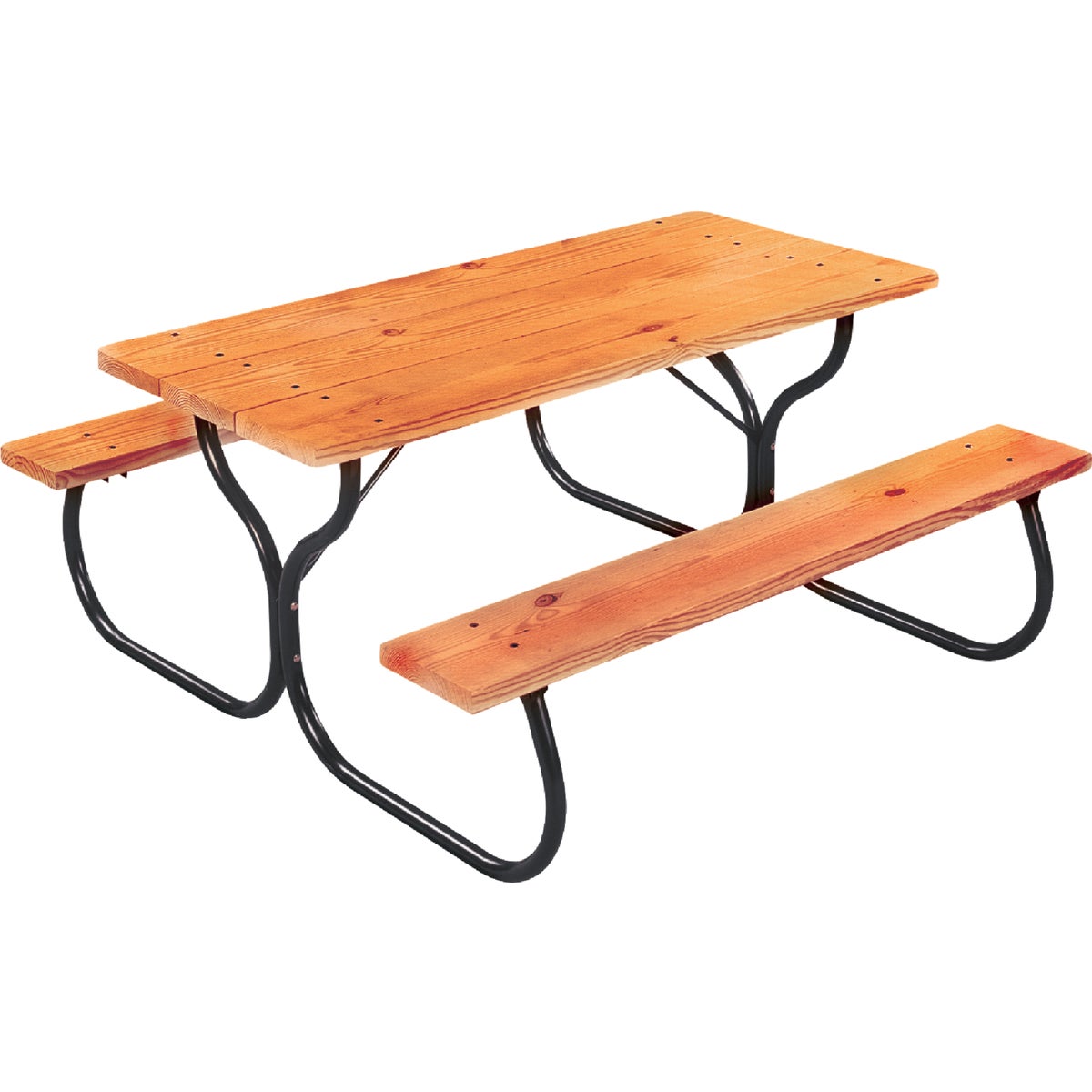 Jack Post Black Steel Picnic Table Frame Kit Image 4