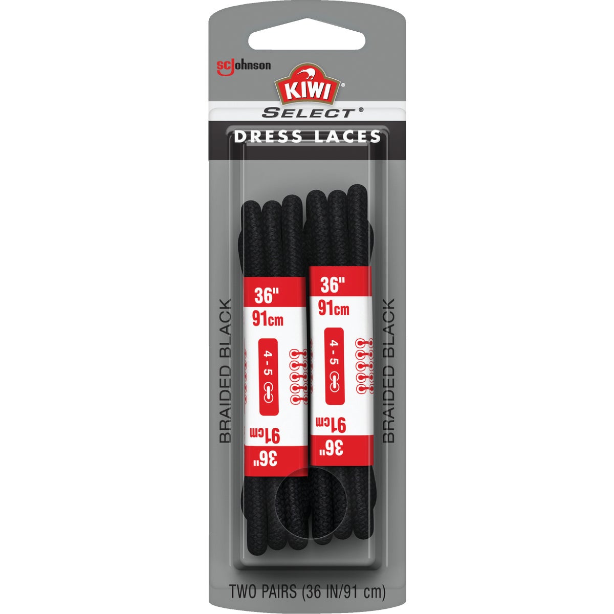 Kiwi Select Dress Round 36 In. Laces (2-Pair)