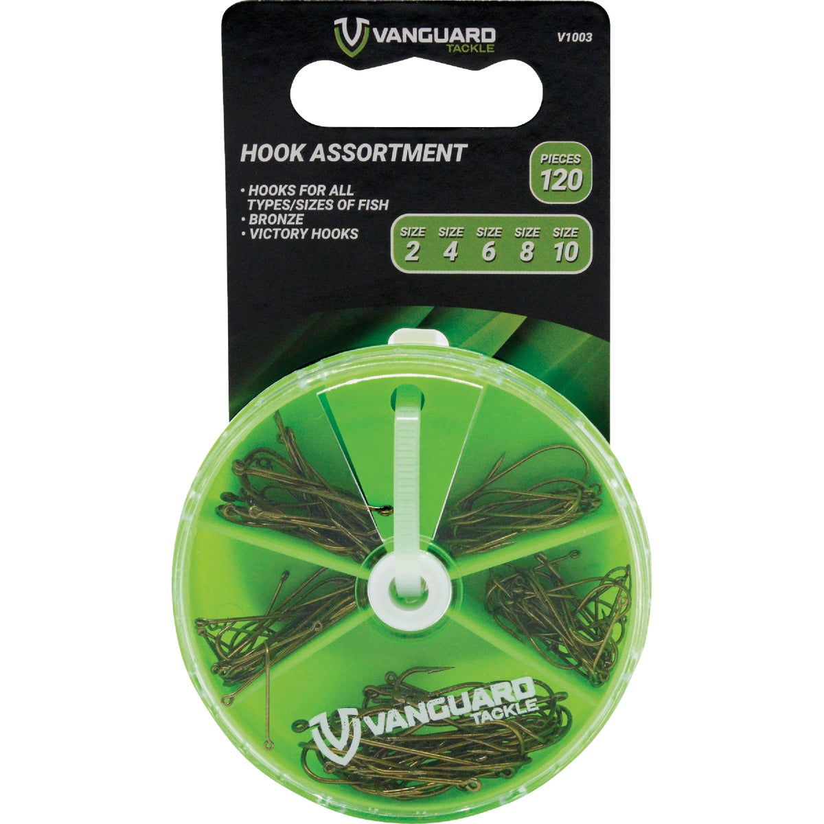 Vanguard 120-Piece Assorted Fishing Hook Kit
