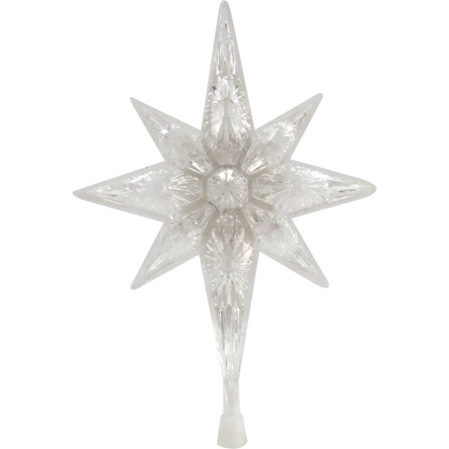 Alpine Transparent LED 11 In. Star Christmas Tree Topper Image 1