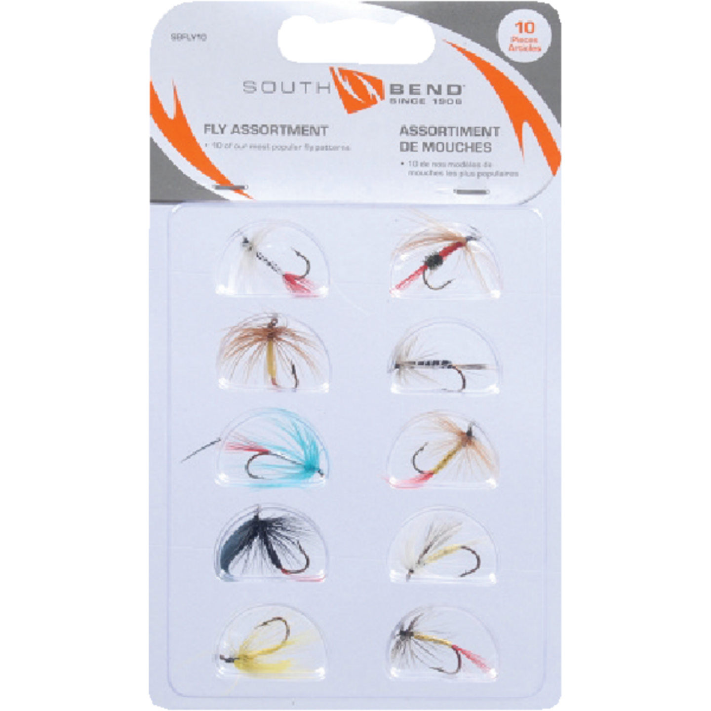 SouthBend Assorted Fishing Flies (10-Pack) Image 1