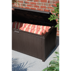 Suncast 99 Gal. Resin Wicker Java Deck Box Image 4