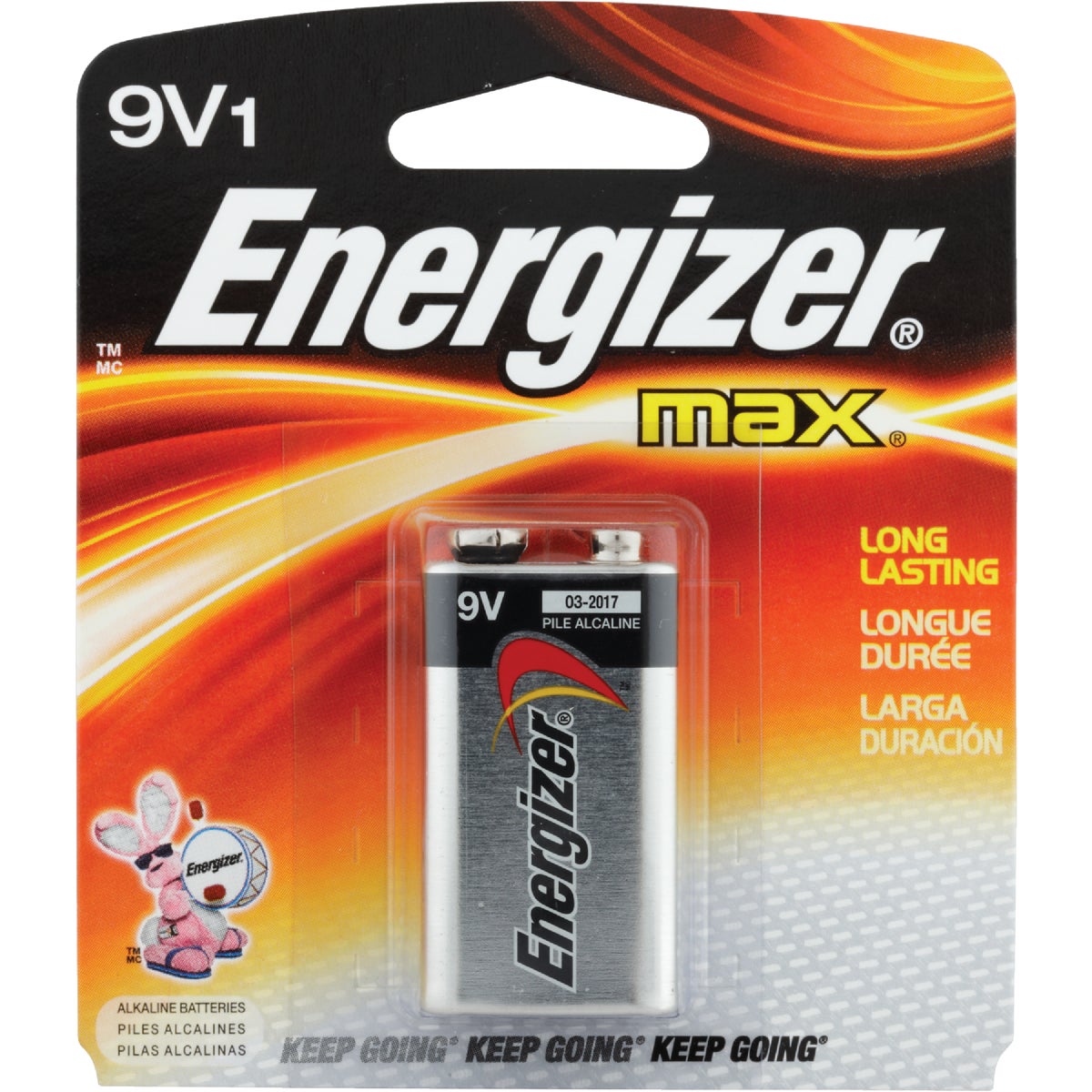 Energizer Max 9V Alkaline Battery Image 2