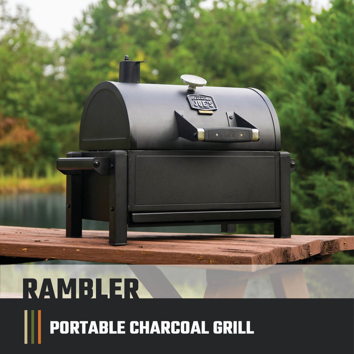 Oklahoma Joe's Rambler Black 218 Sq. In. Charcoal Tabletop Portable Grill Image 6
