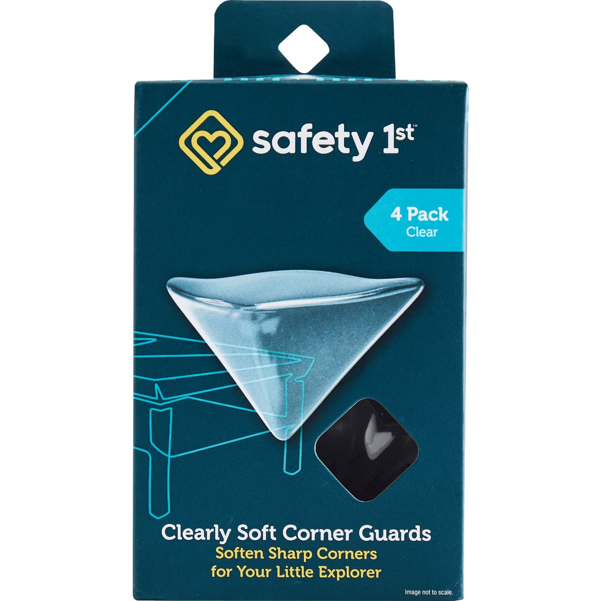 Safety 1st Clearly Soft Adhesive Gel Corner Guards (4-Pack) Image 1