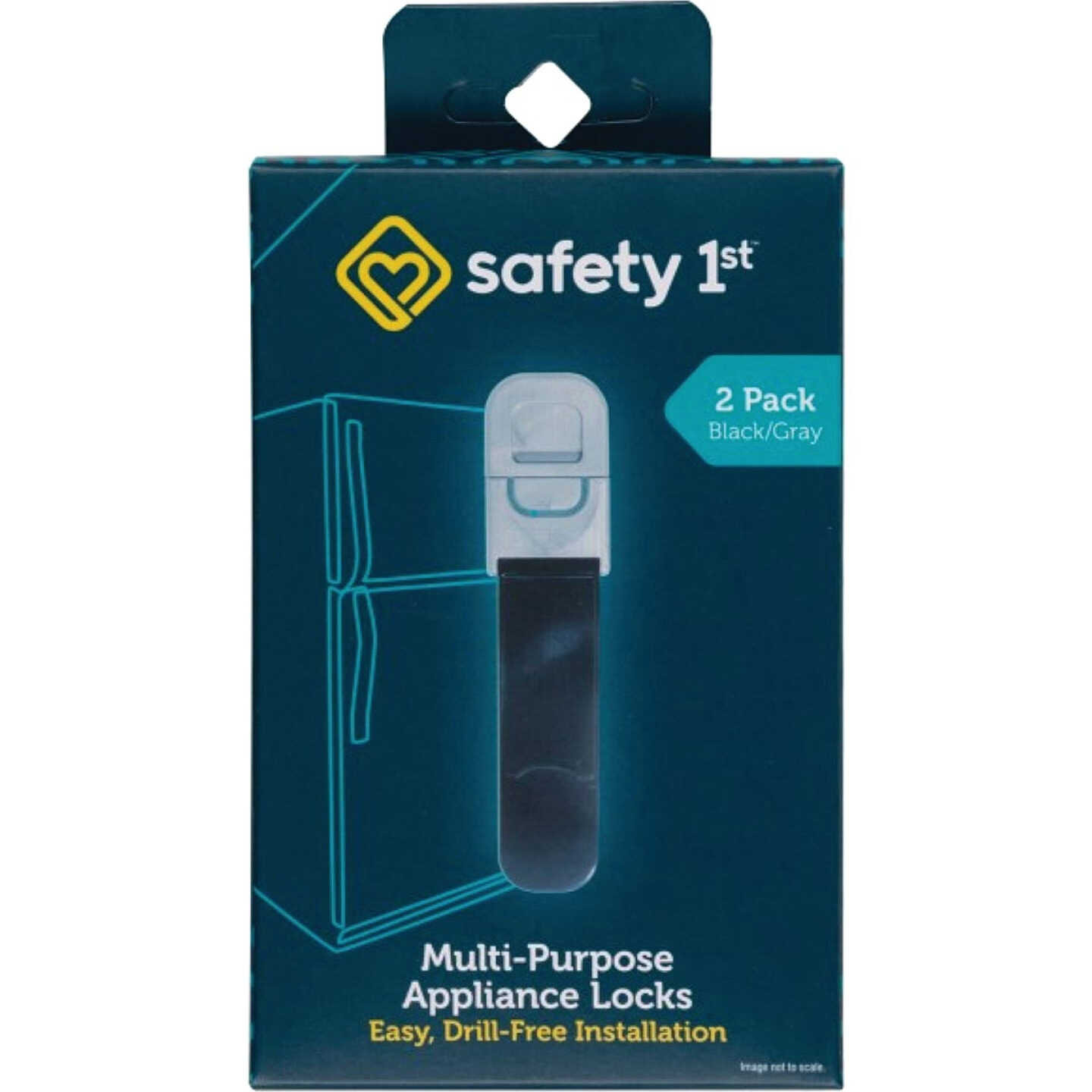 Safety 1st Multi-Purpose Black Appliance Lock (2-Pack) Image 1