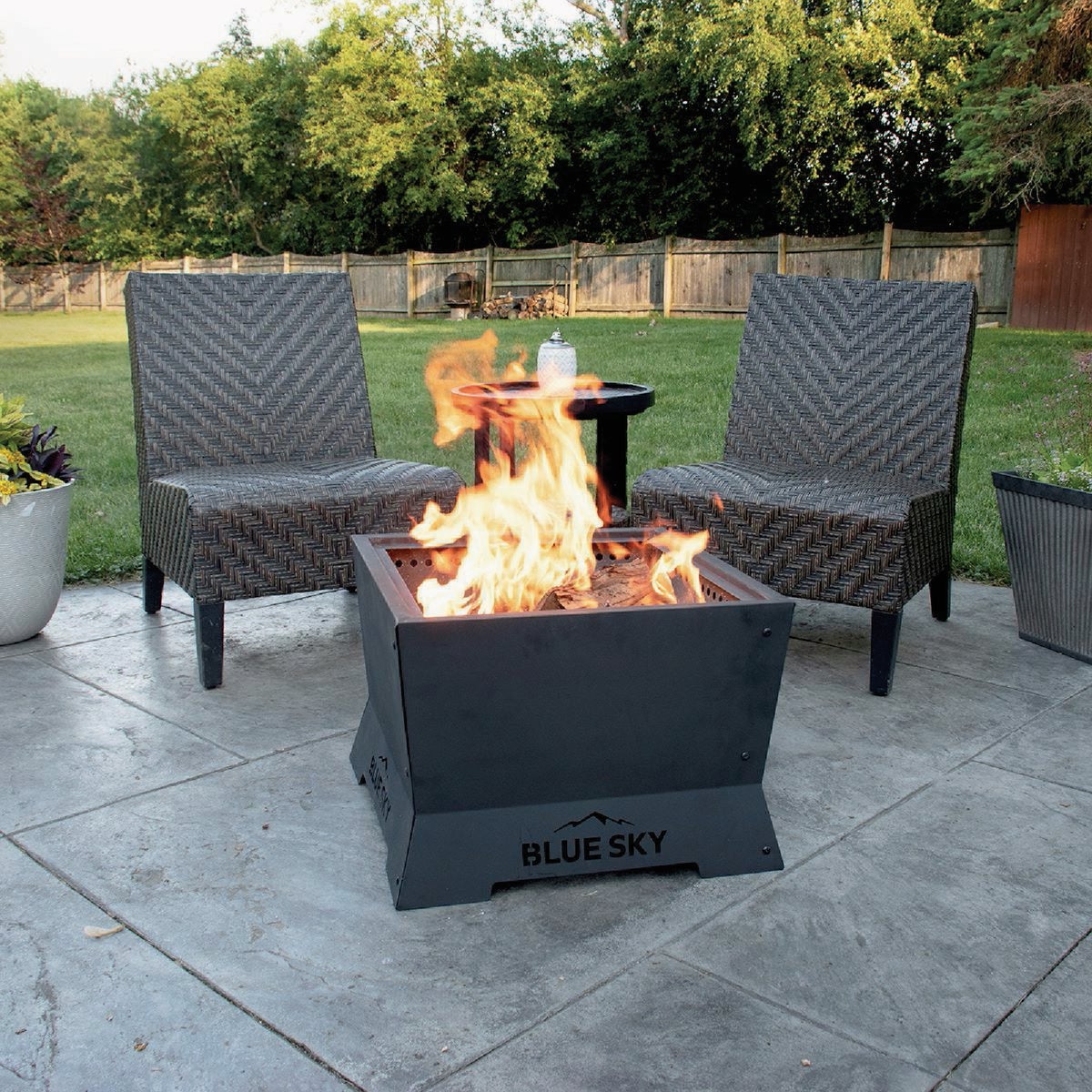 Blue Sky 22 In. Square Wood Smokeless Fire Pit Image 5