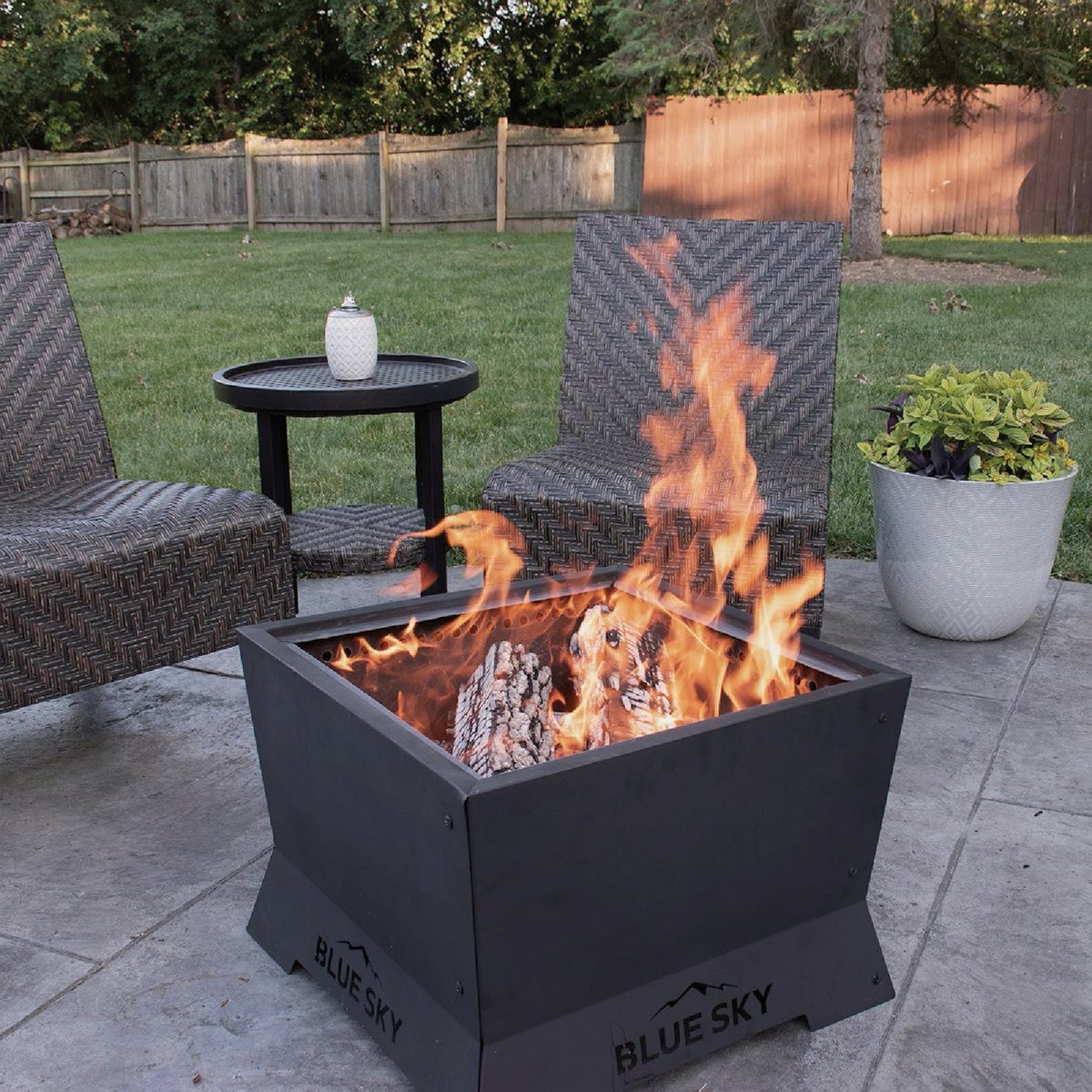 Blue Sky 22 In. Square Wood Smokeless Fire Pit Image 2