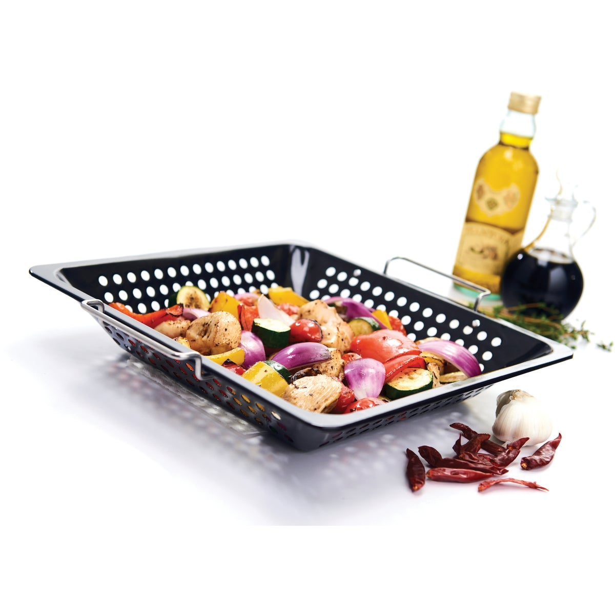 GrillPro 12 In. x 12 In. Non-Stick Gourmet Wok Image 2