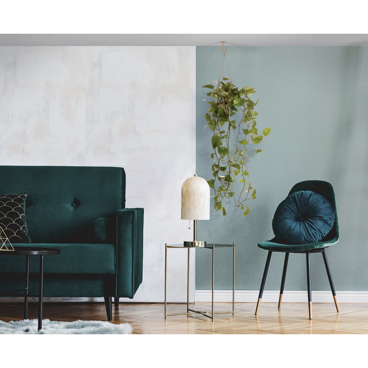 National Hardware 5 In. Brushed Gold Steel Long Ceiling Plant Hook Image 2