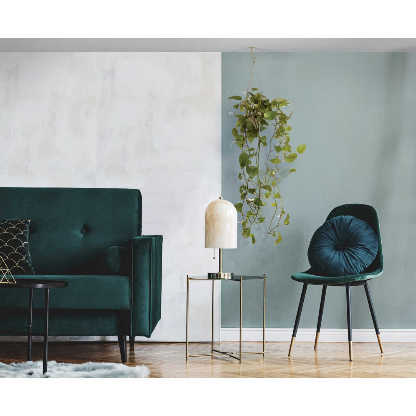 National Hardware 5 In. Brushed Gold Steel Long Ceiling Plant Hook Image 2