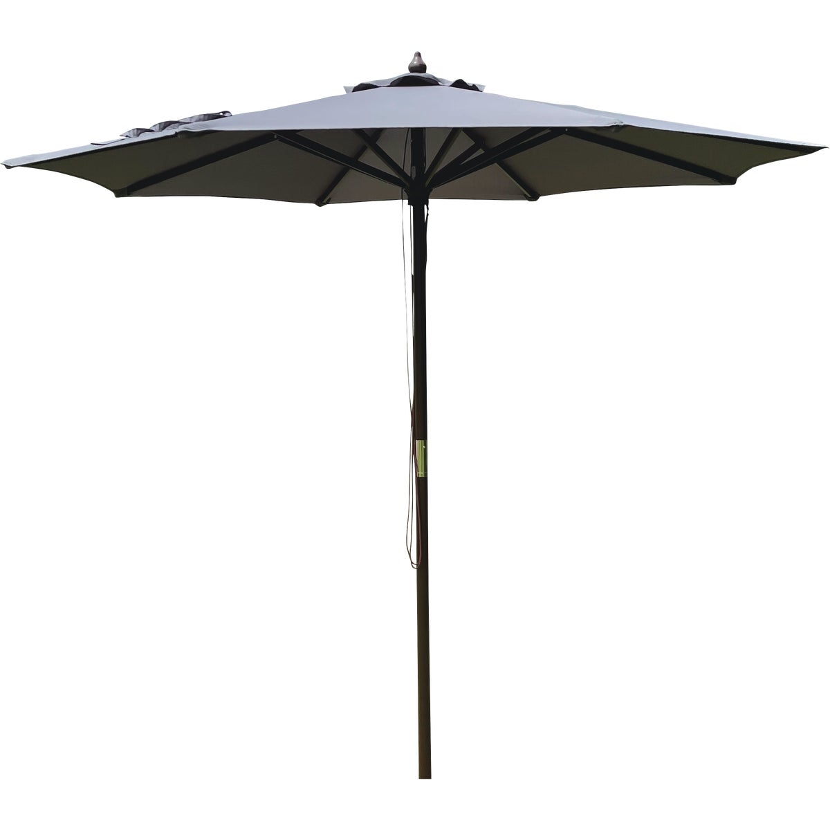 Outdoor Expressions 9 Ft. Pulley Gray Market Patio Umbrella with Chrome Plated Hardware Image 1