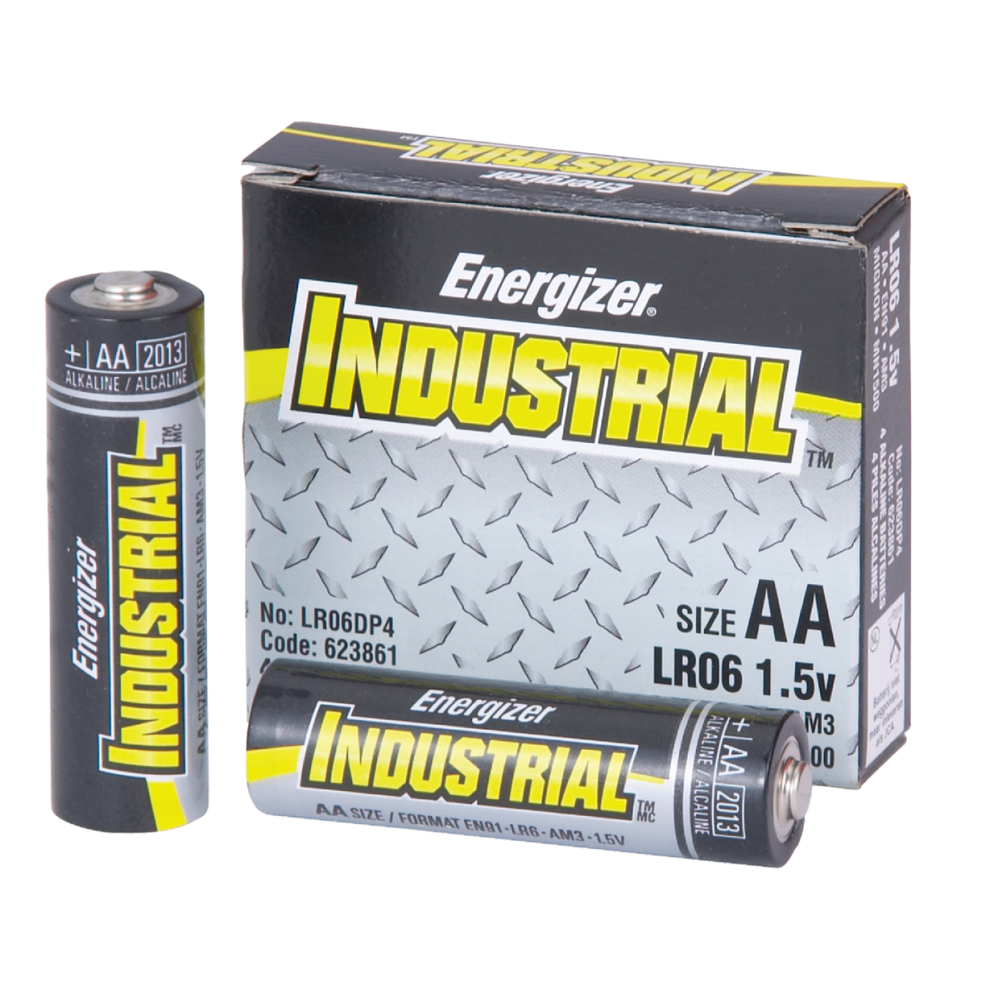 Energizer Industrial AA Alkaline Battery, (6) 4-Pack Image 1