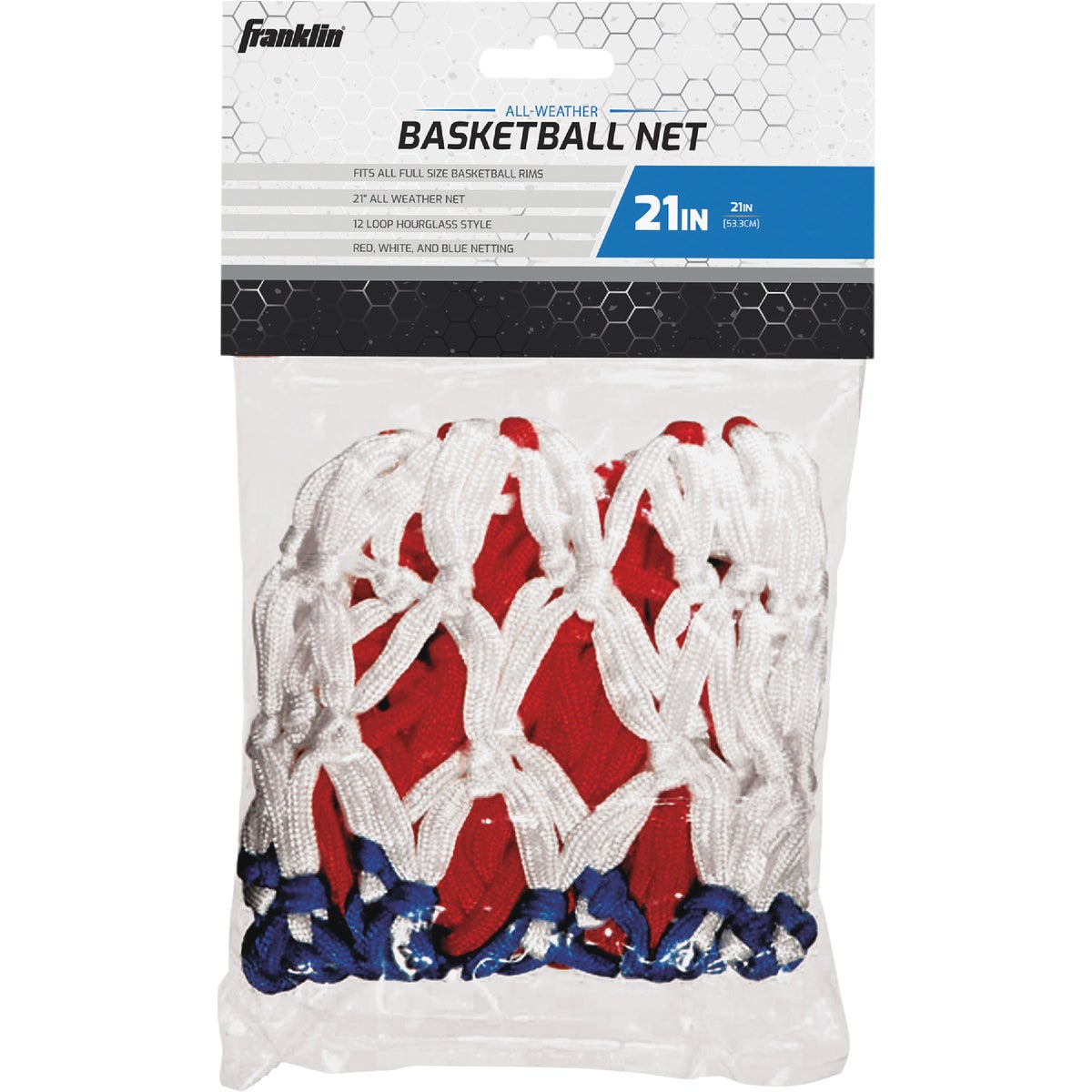 Franklin Hourglass Red, White, & Blue All Weather Basketball Net