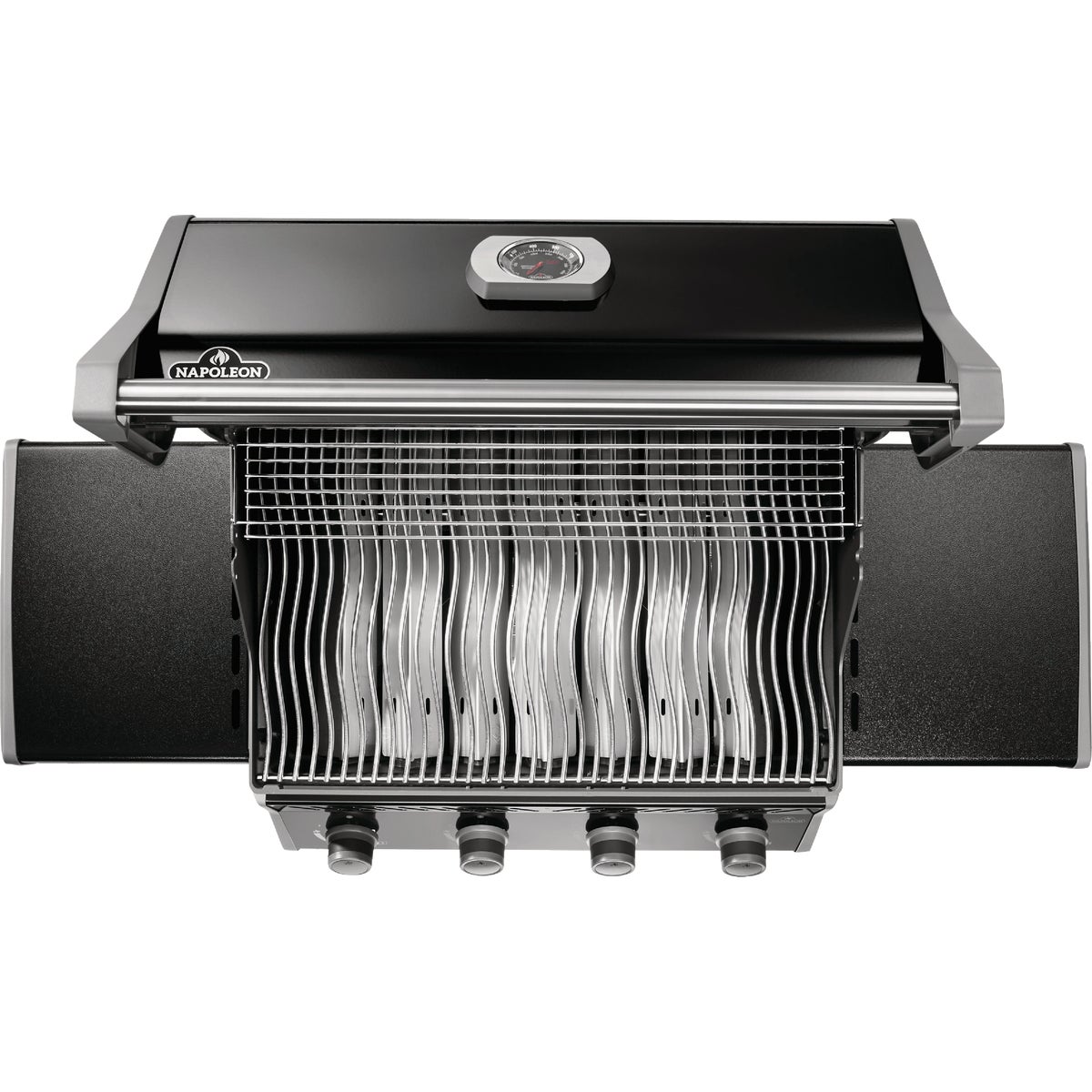 Napoleon Rogue 525 4-Burner Stainless Steel Grids LP Gas Grill, Black Image 5