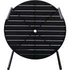 Sunjoy 46 In. Round Heavy-Duty Black Steel Dining Table Image 6