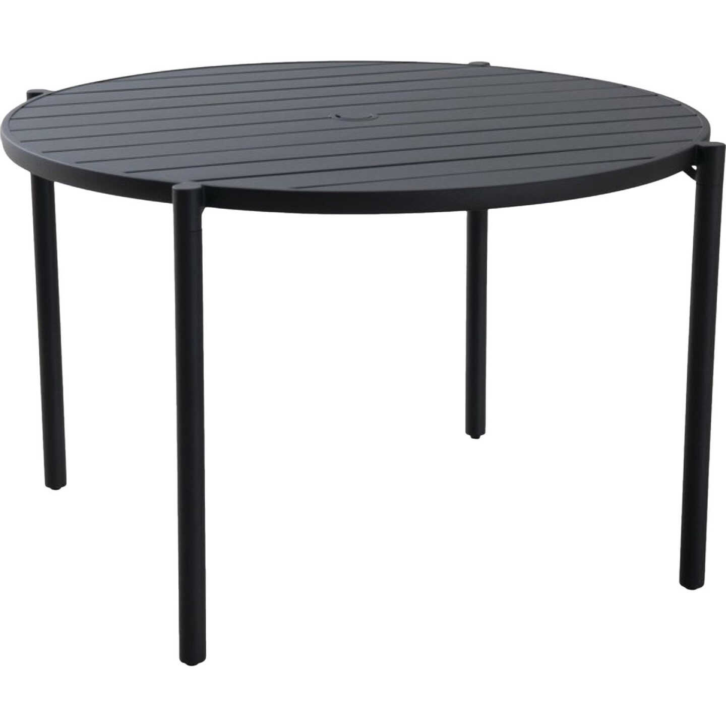 Sunjoy 46 In. Round Heavy-Duty Black Steel Dining Table Image 2