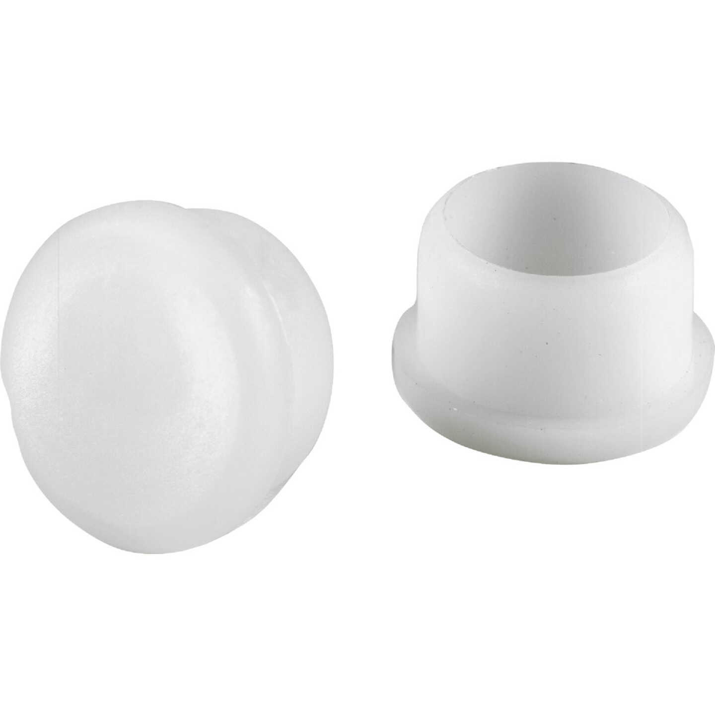 Do it 7/8 In. White Round Plastic Replacement Patio Furniture Cap (4-Pack) Image 1