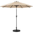 Cabana Beach 9 Ft. Tan Formosol Aluminum Pole Market Umbrella Image 1