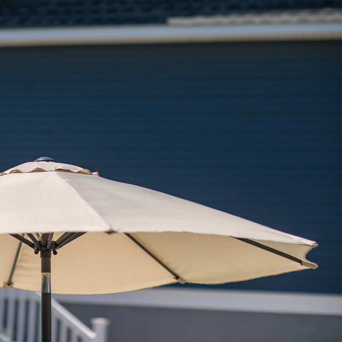 Cabana Beach 9 Ft. Tan Formosol Aluminum Pole Market Umbrella Image 3
