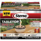 Sterno Medium Cocoa & Sand with Dark Brown Lid Tabletop Fire Pit Image 1