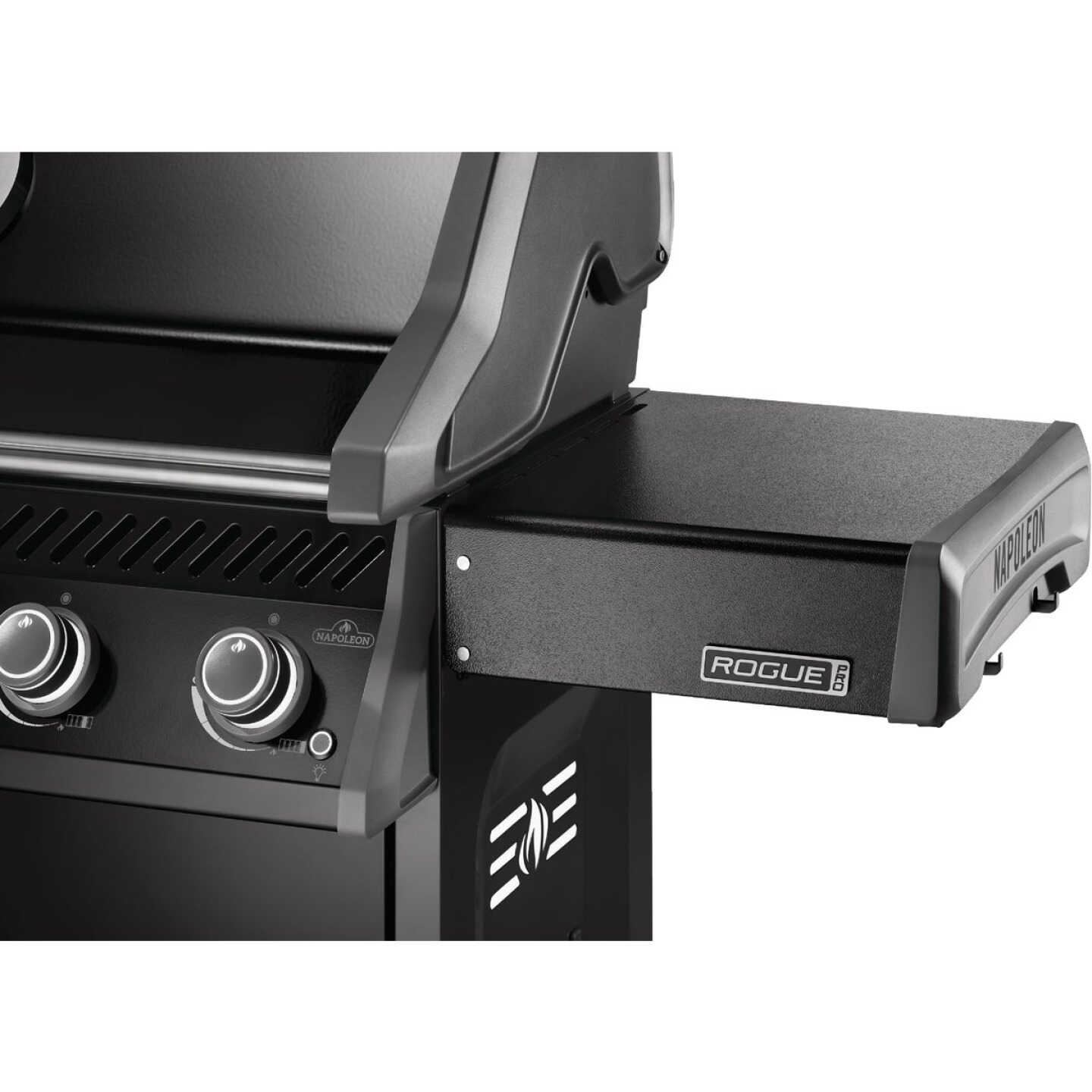Napoleon Rogue Pro 425 3-Burner Natural Gas Grill with Infrared Side Burner, Black Image 2