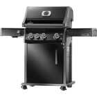 Napoleon Rogue Pro 425 3-Burner Natural Gas Grill with Infrared Side Burner, Black Image 4