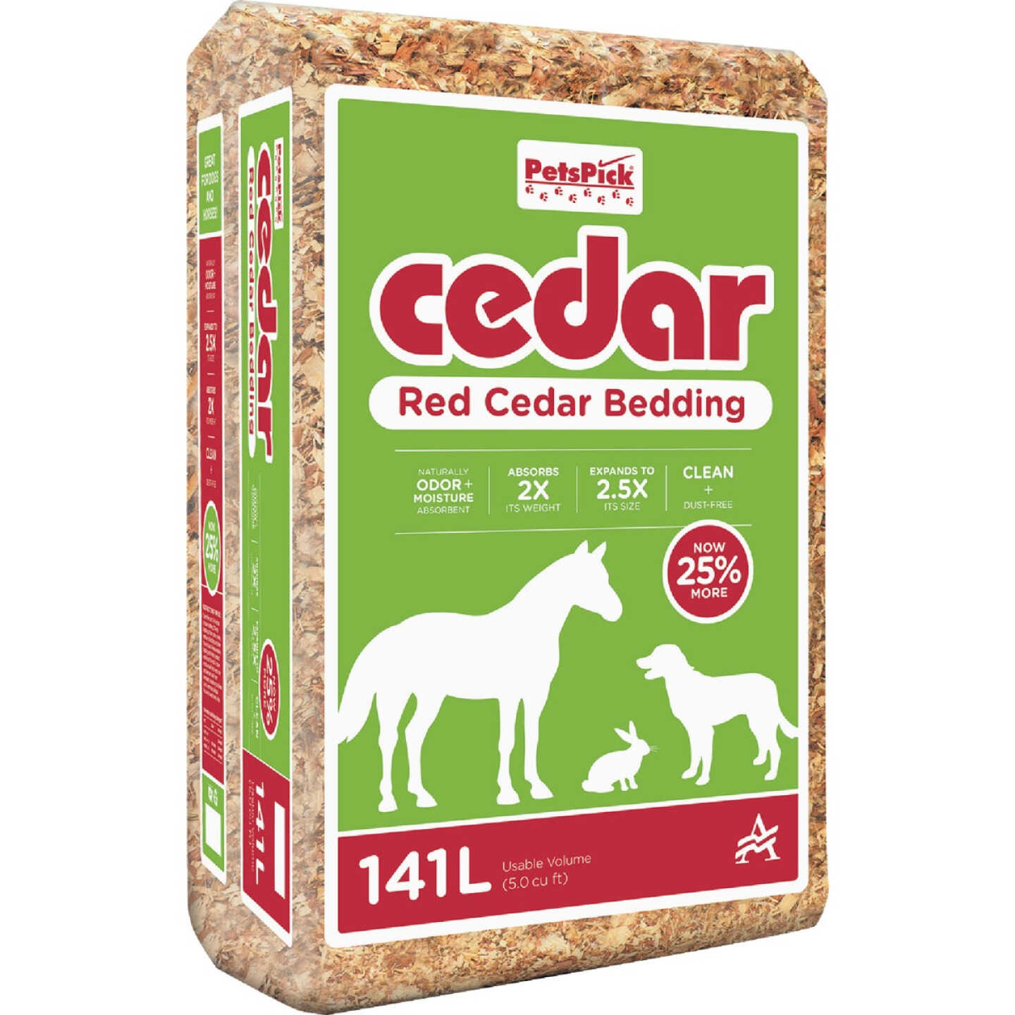 PetsPick 5.0 Cu. Ft. Red Cedar Pet Bedding Image 1