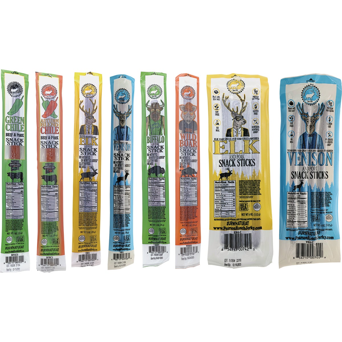 Pearson Ranch Jerky 4 Oz. Venison Hickory Multi-Pack Snack Stick Jerky Image 4