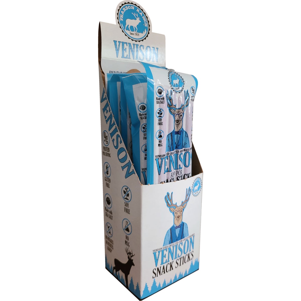 Pearson Ranch Jerky 4 Oz. Venison Hickory Multi-Pack Snack Stick Jerky Image 3