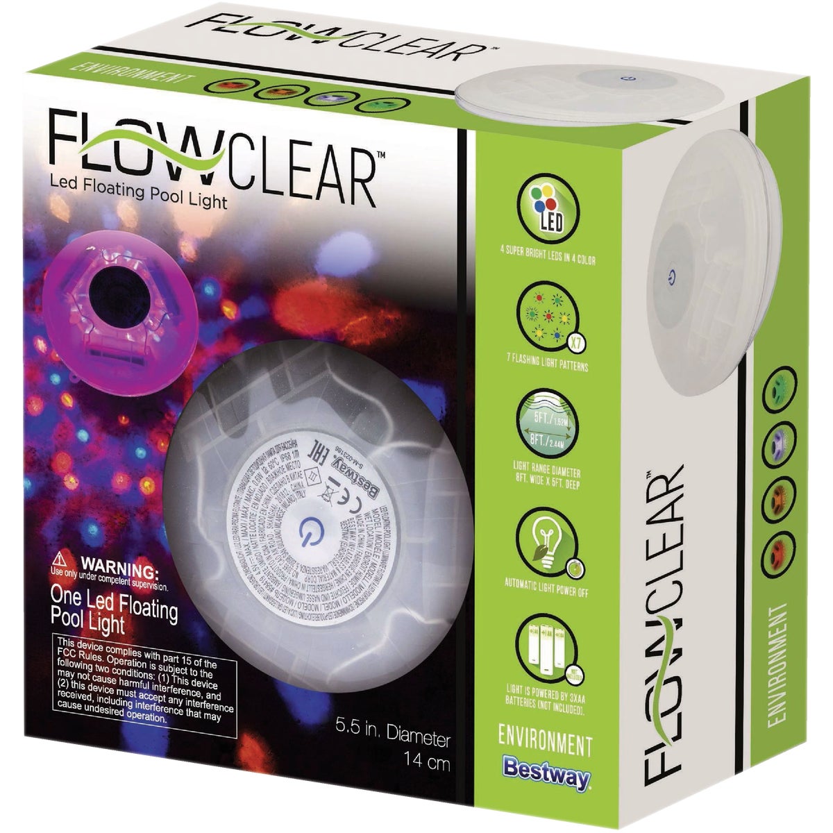 Bestway Flowclear 5-1/2 In. LED Floating Pool Light Image 3