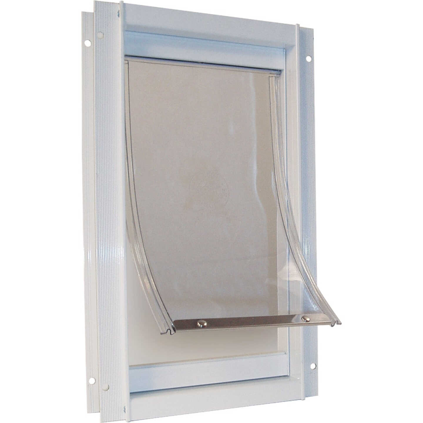 Ideal Pet 15 In. x 20 In. Super Large Aluminum White Pet Door Image 1