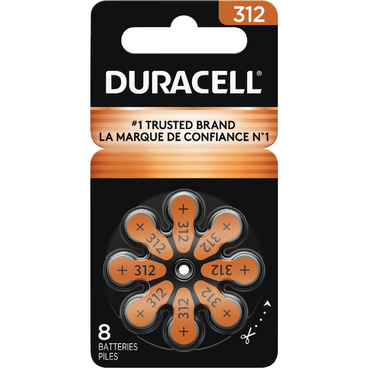 Duracell 312 Hearing Aid Battery (8-Pack)