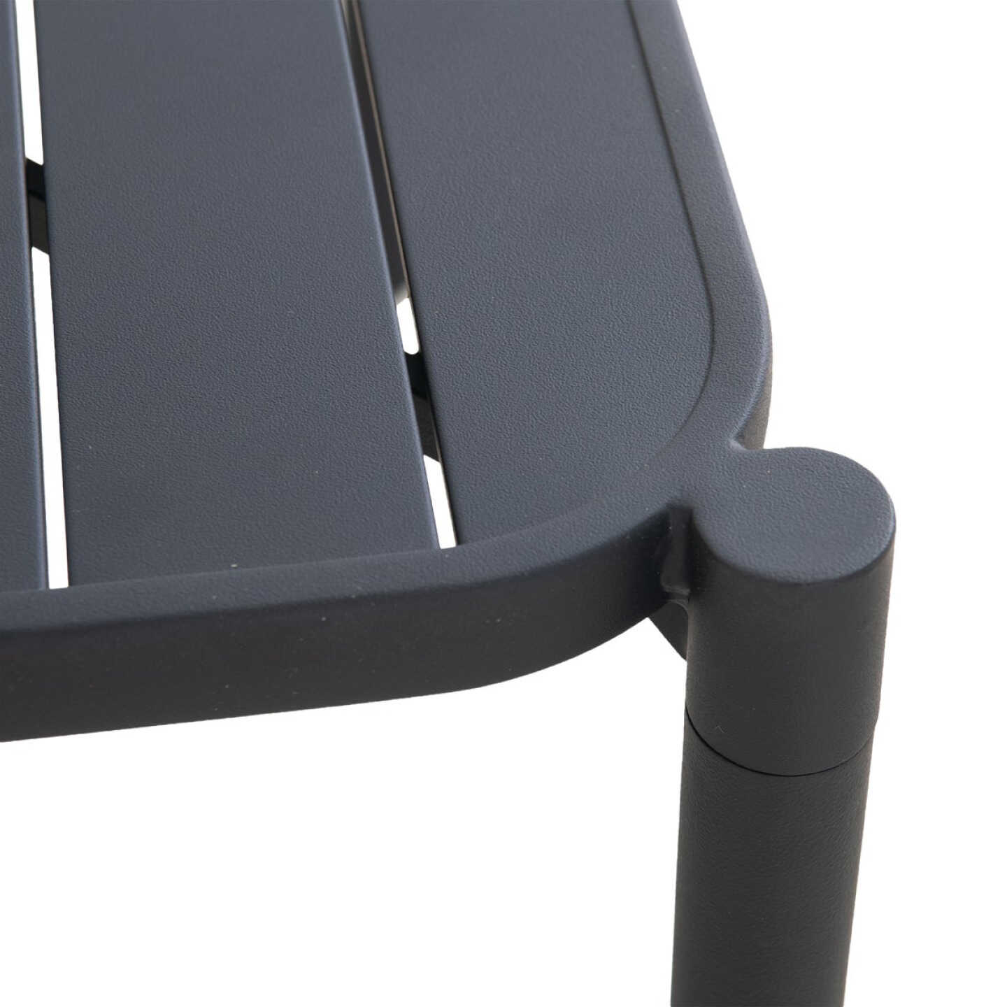 Sunjoy 40 In. Square Heavy-Duty Black Steel Dining Table Image 4