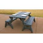 Convert A Bench 58 In. L Gen 2 XL Platinum Gray Foldable Bench Image 3