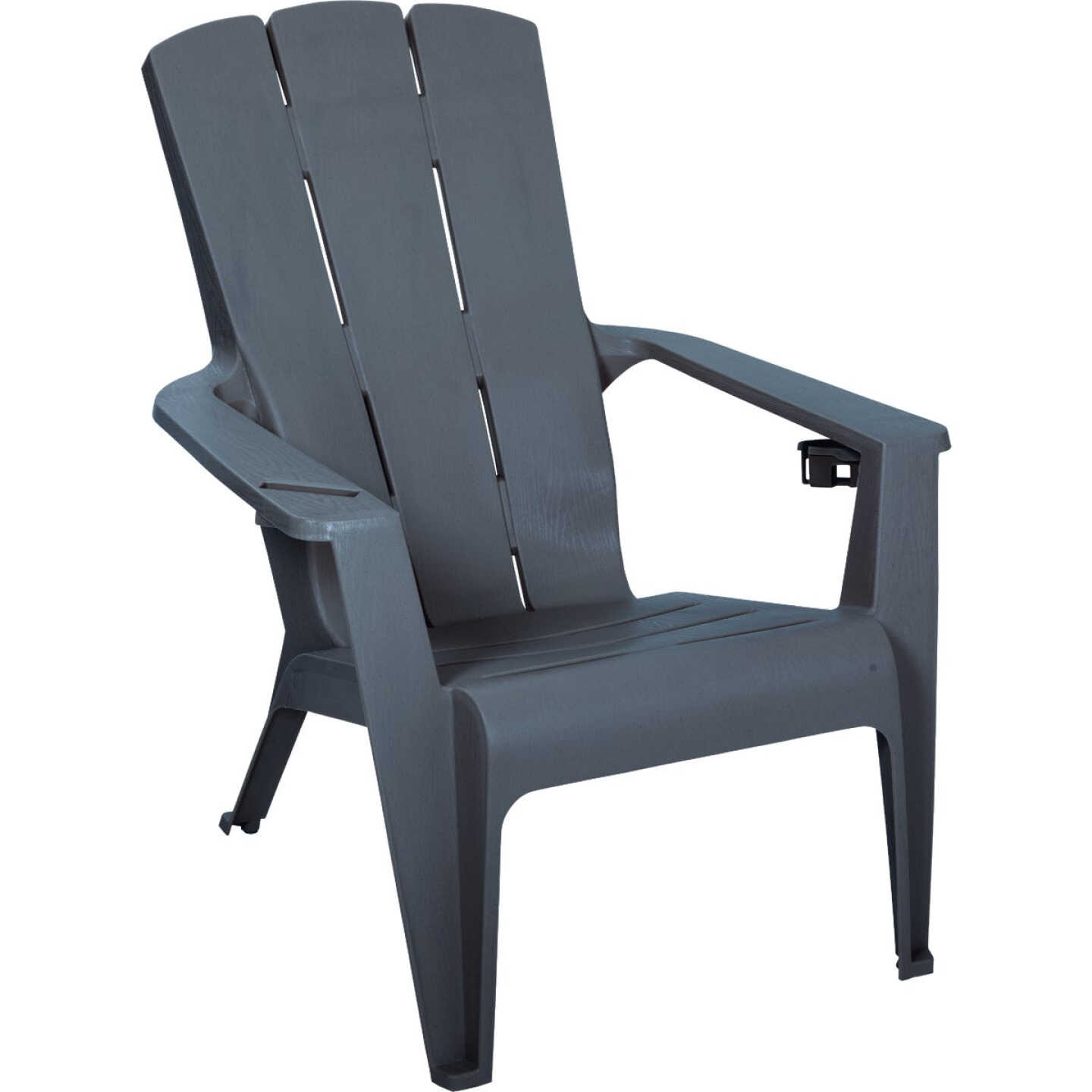 Gracious Living Flat Gray Deluxe Contour Adirondack Chair Image 5