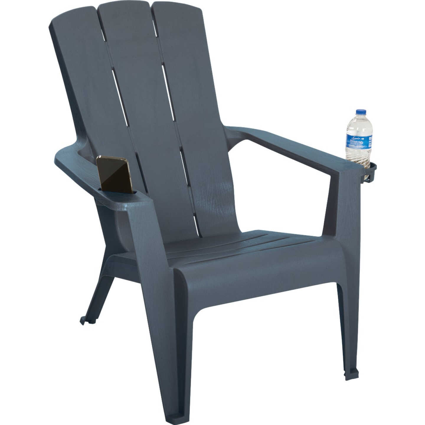 Gracious Living Flat Gray Deluxe Contour Adirondack Chair Image 1
