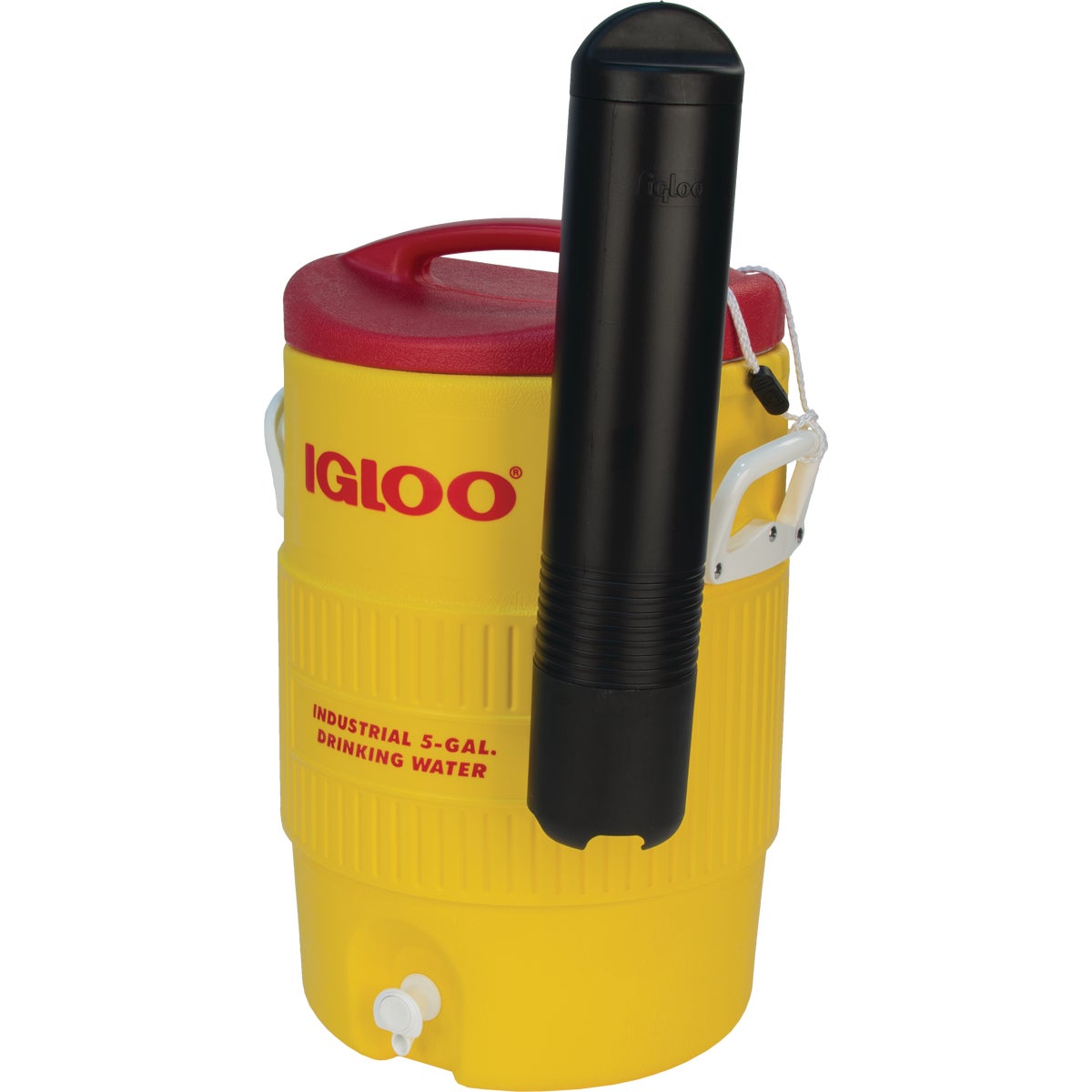 Igloo 5 Gal. Yellow Industrial Water Jug with Cup Dispenser Image 2
