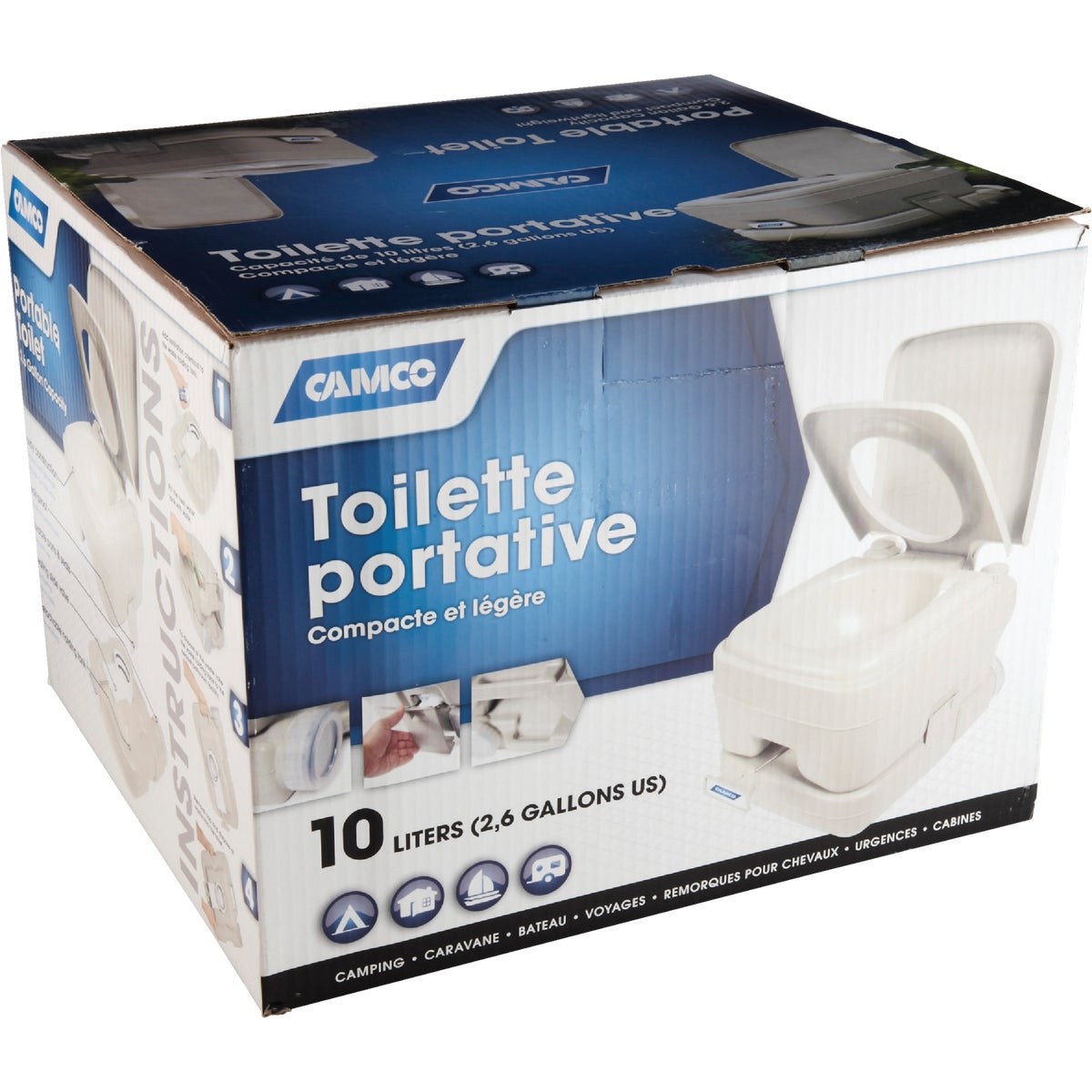 Camco 2.6 Gal. Portable Toilet Image 2
