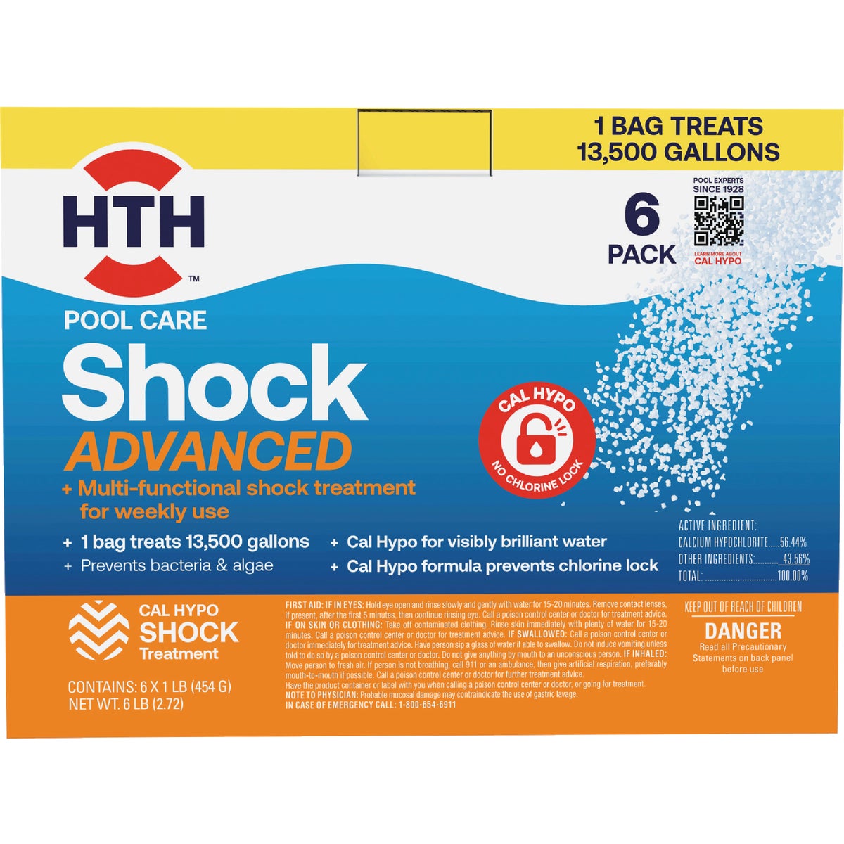 HTH Pool Care 1 Lb. Shock Advanced Granule (6-Pack)