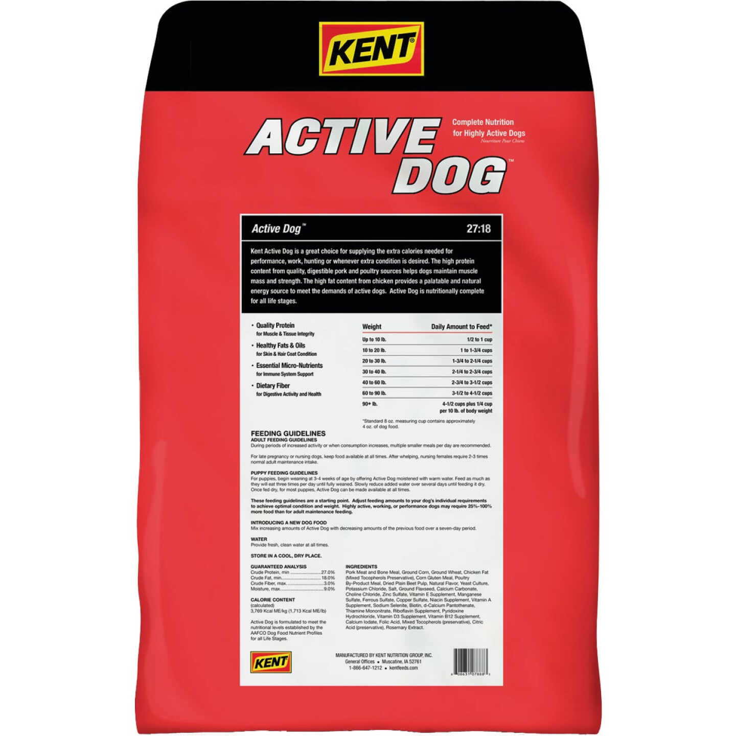 Kent Active Dog 40 Lb. Adult Dry Dog Food Image 2