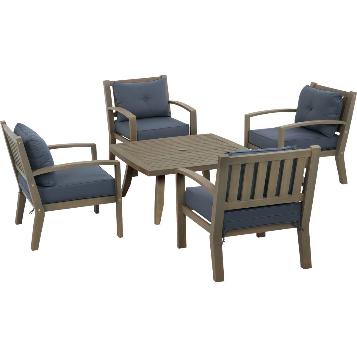 Outdoor Expressions 5-Piece Acacia Wood Chat Set Image 8