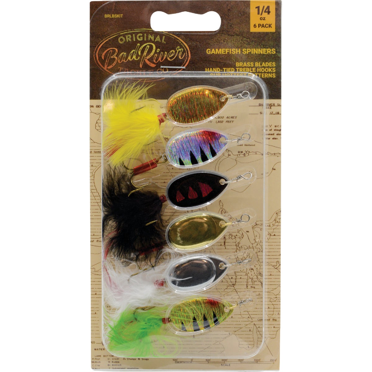 BadRiver 6-Piece Spinner Fishing Lure Kit