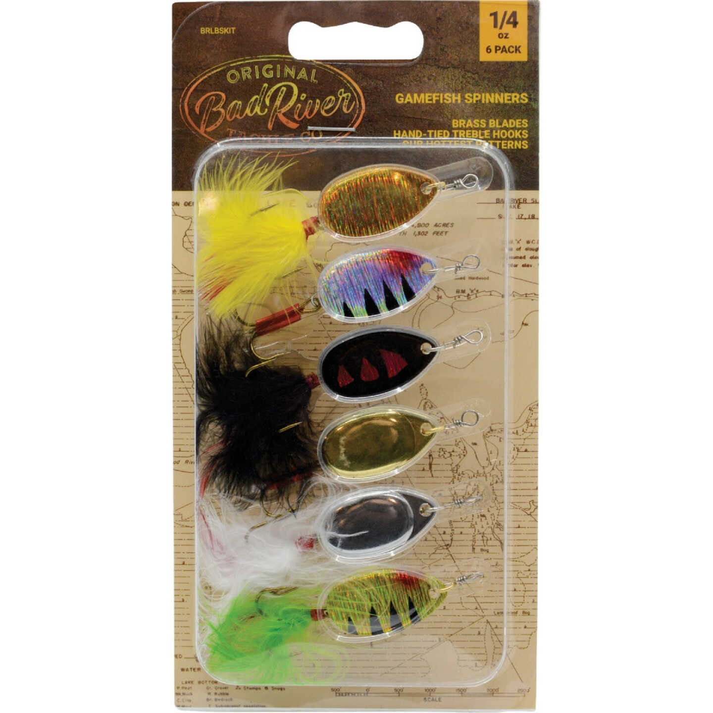 BadRiver 6-Piece Spinner Fishing Lure Kit Image 1