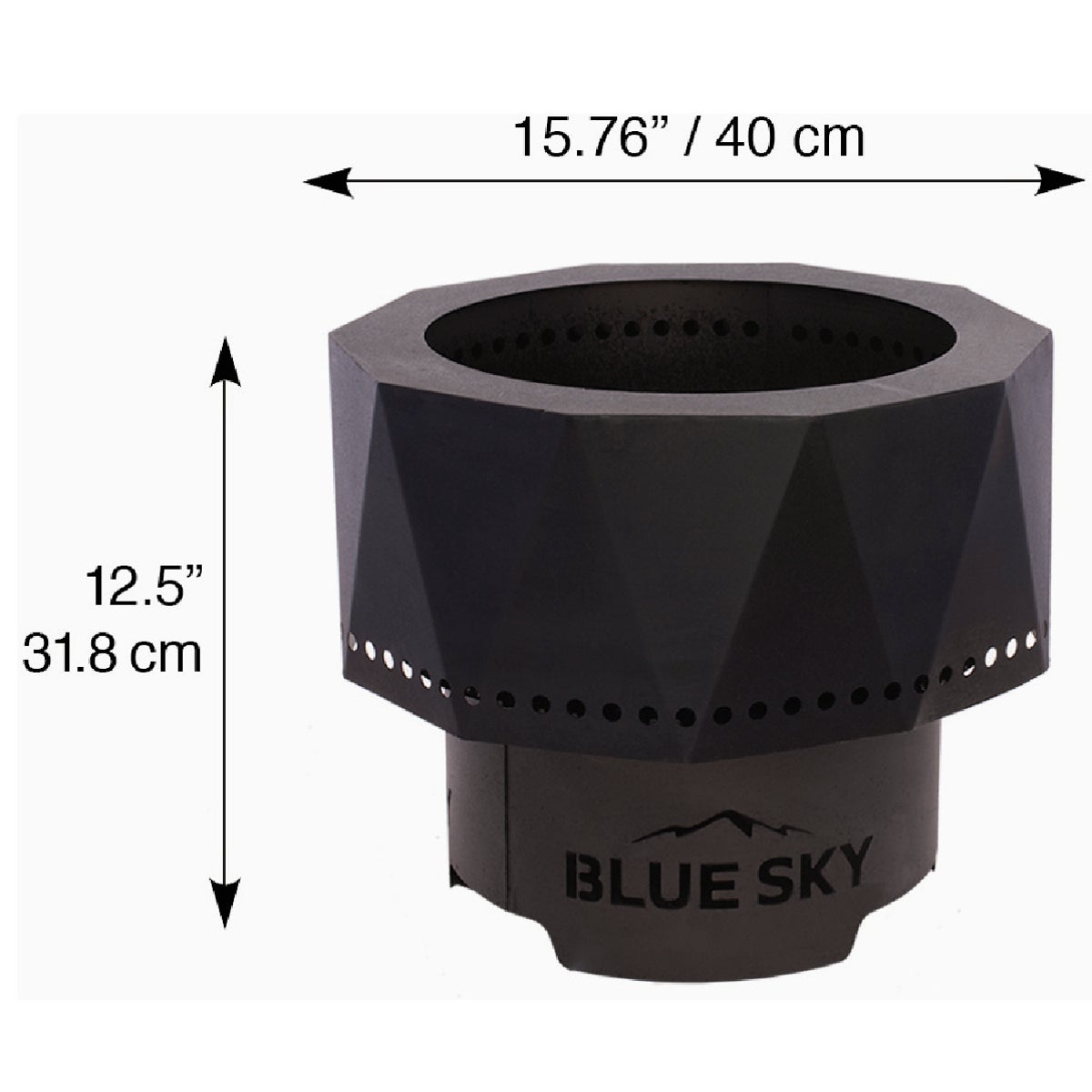 Blue Sky Ridge 15 In. Round Steel Wood/Pellet High Efficiency Smokeless Fire Pit Image 6