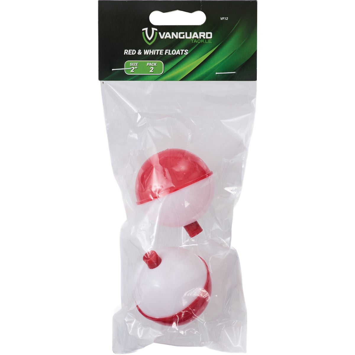 Vanguard 2 In. Red & White Push-Button Fishing Bobber Float (2-Pack) Image 2