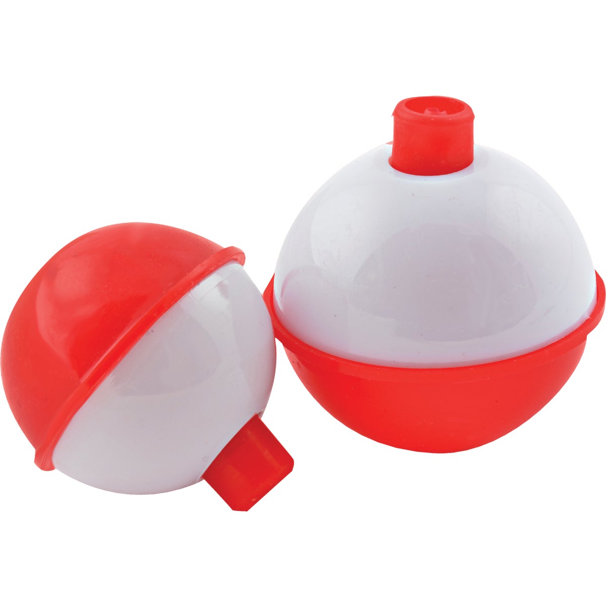 Vanguard Assorted Sizes Red & White Push-Button Fishing Bobber Float (10-Pack)