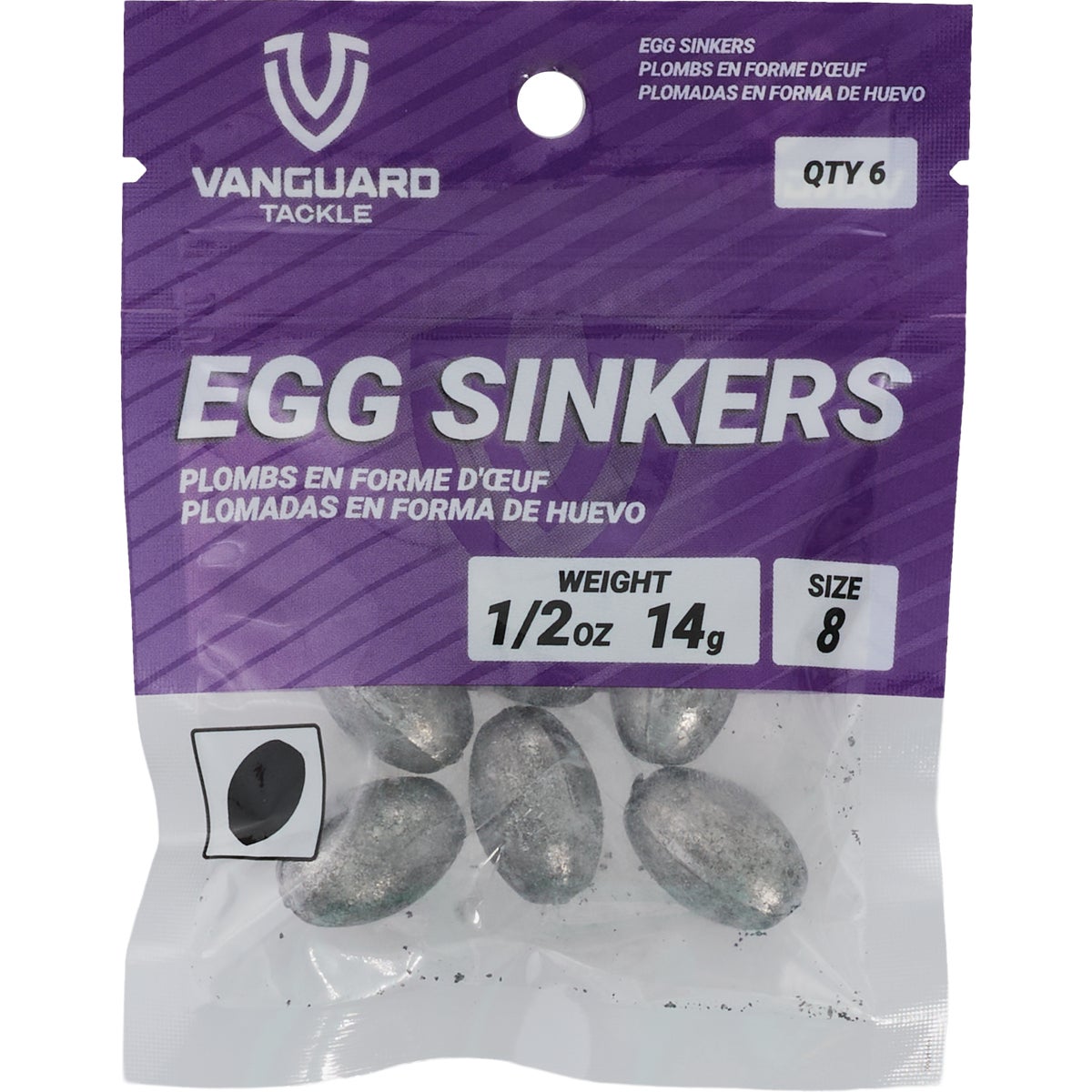 Vanguard Size 8 1/2 Oz. Egg Sinker (6-Pack) Image 2