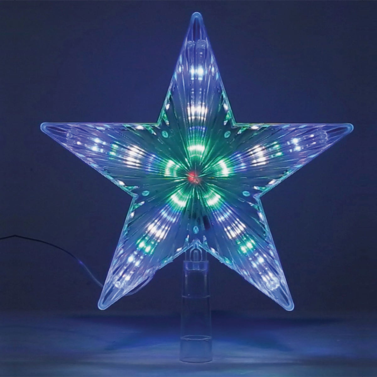 Alpine 8-Function LED 9 In. Star Christmas Tree Topper Image 4