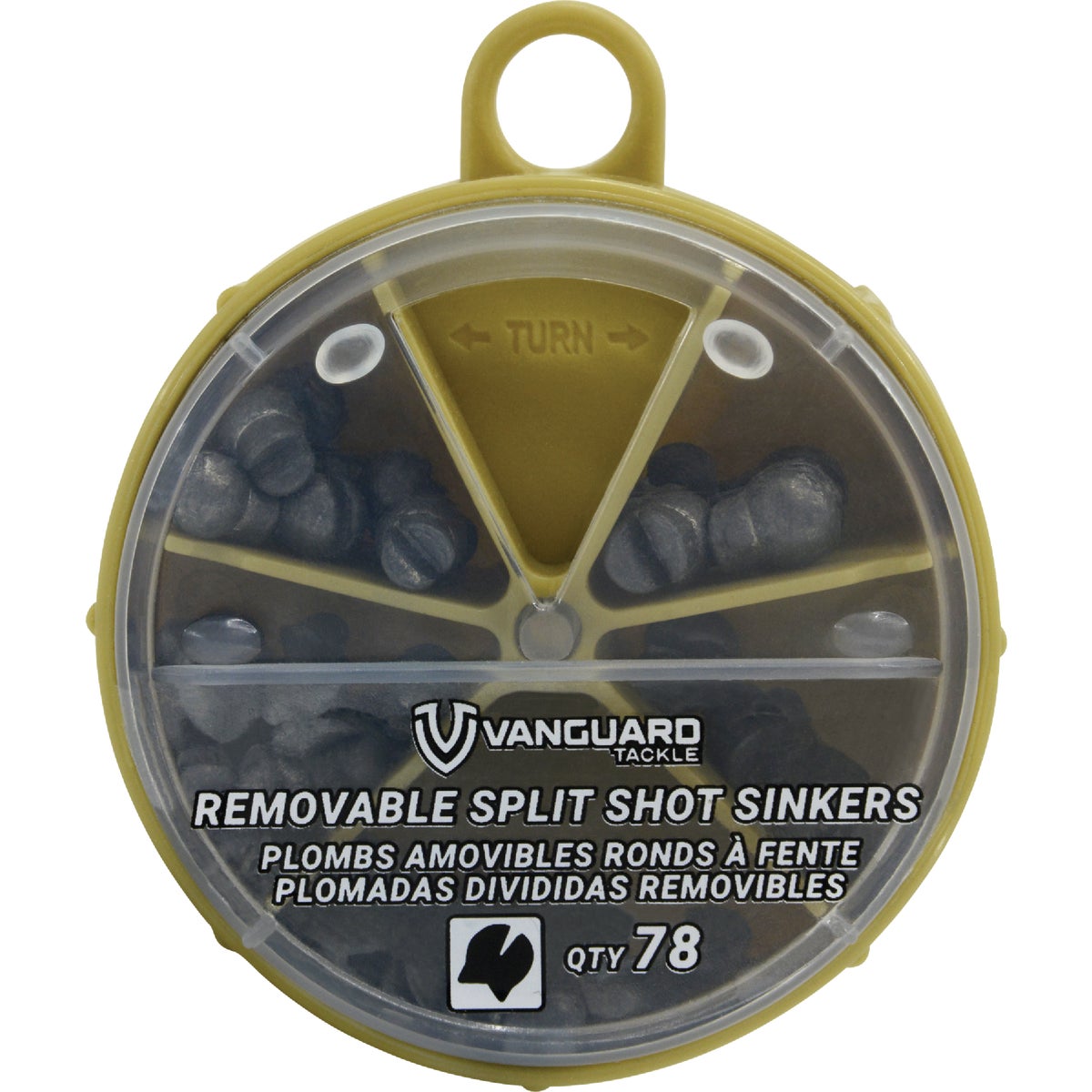 Vanguard 78-Piece Removable Split Shot Sinker Kit Assortment